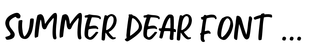 Summer Dear Font Duo Sans
